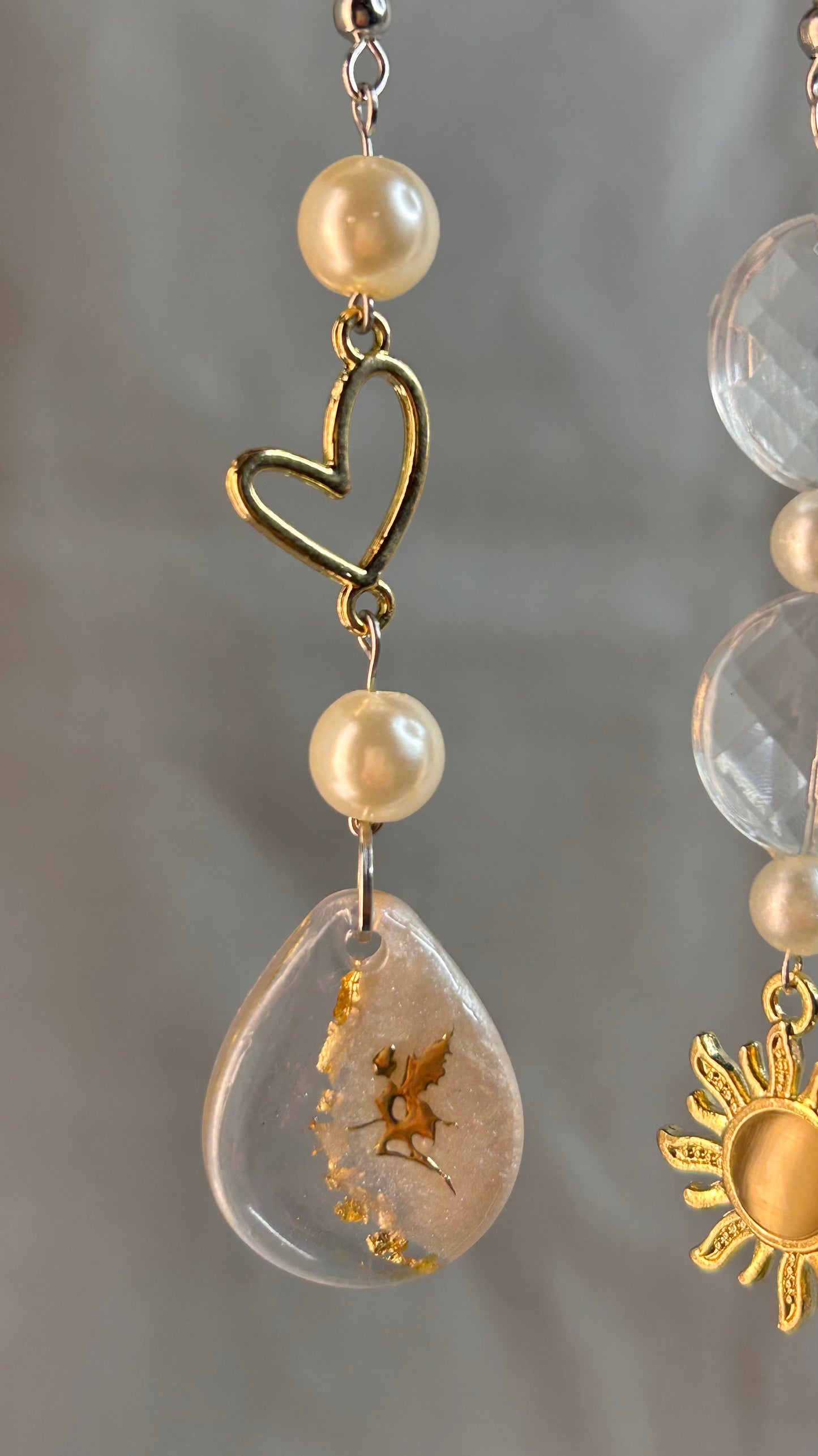 Boucles d’oreilles “Rayons du Cœur”