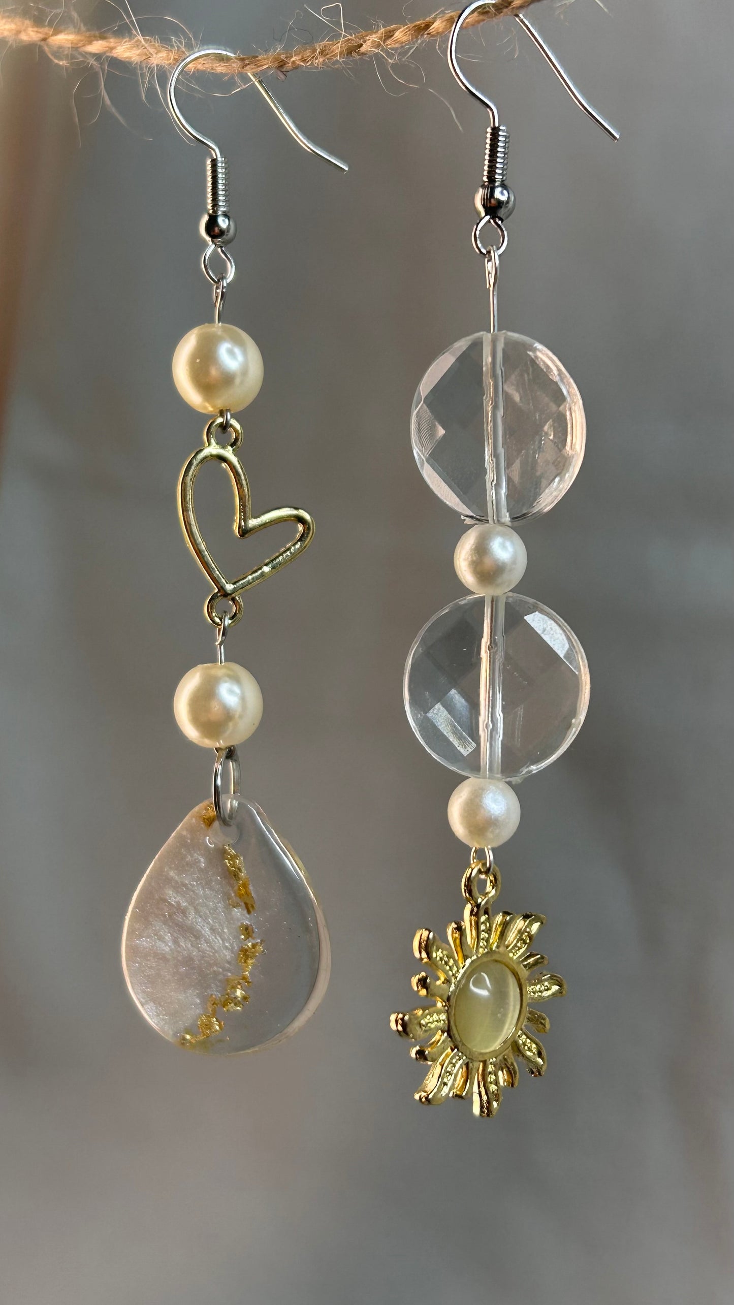 Boucles d’oreilles “Rayons du Cœur”