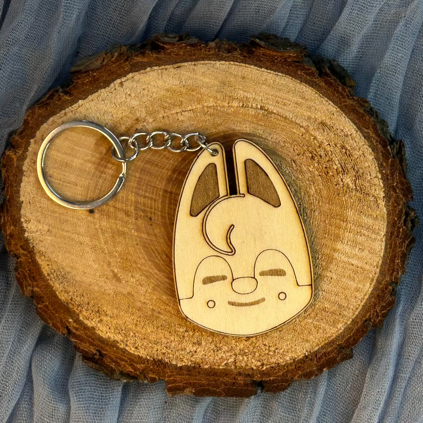 Collection SKZOO – Porte-clés en bois gravé