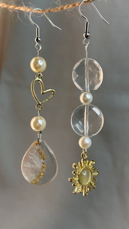 Boucles d’oreilles “Rayons du Cœur”