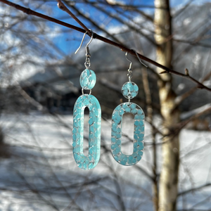 Boucles d’Oreilles Lumineuses en Résine Transparente